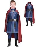 Ubaywey Kinder Strange Cosplay Kostüm Dr Kostüm Jumpsuit Mantel Outfit Halloween für Jungen (BLUE, 150)