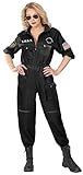 Widmann S.W.A.T. Kostüm für Damen | Swat Overall in schwarz | Verkleidung Gruppenkostüm Fasching Karneval L