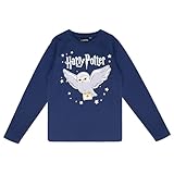 Harry Potter Hogwarts Langarmshirt T-Shirt Mädchen Pullover in verschiedenen Designs (DE/NL/SE/PL, Numerisch, 164, Regular, Lila)