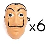 Ciao 23422.6 Casa de Papel, Unisex Adult, Pink, Pack 6 Masks