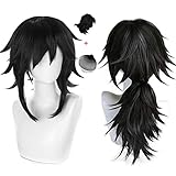 Lshpresx Cosplay Perücken Anime Tomioka Giyuu Kostüm Kunsthaar mit kostenloser Perückenkappe