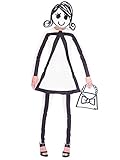 (PKT) (9905098) Adult Ladies Stick Woman Costume (UK 10-12)