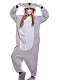 wotogold Damen Tier Koala Pyjamas Cosplay Kostüme Small Grau