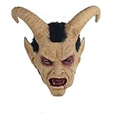 SN0wny Dämon Luzifer Cosplay Maske Film Teufel Satan Cosplay Gesichtsschutz Scary Latex Maske Cosplay Requisiten für Anime Ausstellung & Thema Party & Bühnenperformance & Halloween