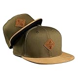 Soulbuddy Cap Herren Cap Kinder – 2er-Set Familien Outfit Set – Vatertagsgeschenk für Papa – Geschenke zum Vatertag – Papa Geschenk – Olivgrün – One Size und Kids L