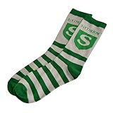 Elbenwald Harry Potter Socken Slytherin Logo für Herren Damen Unisex Baumwolle Grün-Grau - 40-43