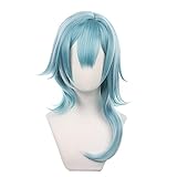 OSIASWIG Eula Cosplay Perücke Genshin Impact Videospiel Cosplay Perücke