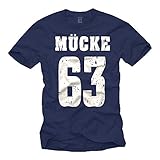 Coole Spencer T-Shirts dunkelblau MÜCKE 63 T-Shirt Größe XXL