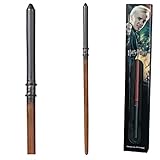 The Noble Collection - Draco Malfoy Wand In A Standard Windowed Box - 13in (34cm) Wizarding World Wand - Harry Potter Film Set Movie Props Wands