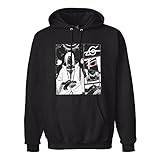 noche Men's Uchiha Itachi Printed Pullover Hoodies L