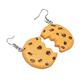 Handgemachte Keks-Ohrringe - Realistisches Design, Perfekt für Halloween, Krümelmonster-Kostüme, Karneval Fasching und Keks-Liebhaber