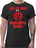 T-Shirt Herren - Karneval & Fasching - Das ist Mein Marienkäfer Kostüm - Marienkaefer Käfer Marienkäferkostüm - XXL - Schwarz - Fasching- t Shirts Karnevals Shirt Mann Carnevale für männer