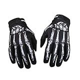 Kisangel 1 Paar -Handschuhe Skelett-Handschuhe Fahrrad-Handschuhe Gruselige Handschuhe Für Erwachsene -Pfoten-Handschuhe Unisex-Handschuhe Fahrrad Weiße Herren- Und