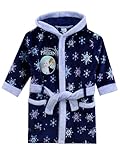 Disney Frozen Bademantel | Kinder Bademantel Elsa Und Anna | Morgenmantel Mädchen Blau 116