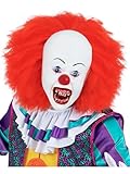 Smiffys IT the Movie, Pennywise-Maske, Ganzer Kopf, Latex