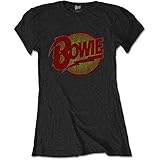 T-Shirt # L Black Femmina # Diamond Dogs Vintage