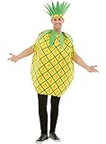 Funidelia | Ananas Kostüm für Herren und Damen Größe Einheitsgröße Obst, Essen - Farben: Gelb, Zubehör für Kostüm - Lustige Kostüme für deine Partys
