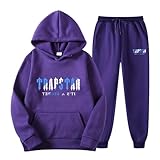 Generisch Trapstar Jogginganzug Herren Winterjacke Tshirt Jacke Trapstar Trikot Sipperjacke Tshirt Minus Two Hoodie Jacke Winter Tapstar Lfdy Herren Jogger Anzug(C04,S)