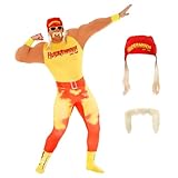 Morph Kostüm Hulk Hogan, Hulk Hogan Kostüm Herren, Hulk Kostüm Erwachsene, Hulk Kostüm Herren, Karnveal Kostüm Männer, WWE Kostüm Herren, Ringer Kostüm, Kostüm Wrestler, Wrestler Kostüm Herren - L
