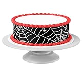 Tortenband Spinnennetz essbar - 4 Stück á 24cm x 5cm passend für Torten bis 30 cm zum mitessen - kreative Dekoration für Torten