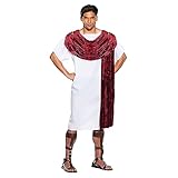 UNDERWRAPS Griechisches Toga Herrenkostüm - Spartaner-Kostüm für Herren, Gladiator Römische Togas Kostüme und Accessoires, antiker Herkules Hades (Spartan, Größe XXL 54-56)