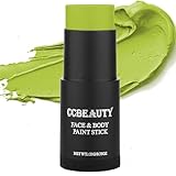 CCbeauty Bodypainting Farben Ogre Green Creamy Blendable Stick Ölbasierte ungiftige Face Paint Schminkstifte für Gesicht & Körper Halloween Körperkunst Party Schminke