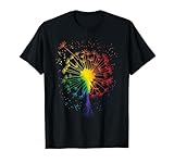 Just Pusteblume Löwenzahn Garten Breathe Regenbogen Blume T-Shirt