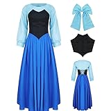 AYYOHON Ariel-Kostüm für Damen, Meerjungfrauen-Prinzessinnenkleid, Halloween, Party, Cosplay, Geburtstag, Verkleidung für Erwachsene 2023, Meerjungfrauen-Film, Größe XL