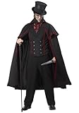 California Costumes Jack The Ripper Kostüm, Schwarz, XL