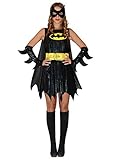 Ciao Damen Batgirl Costume Donna Originale Dc Comics kost m, Schwarz, S EU