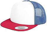 Flexfit Uni 6005FW-Foam Trucker with White Front Cap, red/wht/royal, one Size