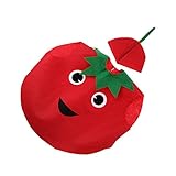 Perfeclan Verschiedene Früchte Kostüme – Stück Stoff Outfit Hut Cosplay für Kinder – Äpfel,