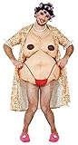Fyasa 705898-T04 Exhibitionistin Frauenkostüm ab 12 Jahren, Cartoon, merhfarbig, L