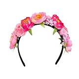 Boland 52218 - Tiara Lotus, Haarreif mit Blumen und Blüten, Sommer, Beach, Ibiza, Hawaii, Karneval, Halloween, Fasching, Mottoparty, Kostüm Zubehör