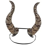 Tomaibaby Stirnband Aus Horn Halloween-kostümhörner Dämonen-Schaf-hörner-Stirnband Halloween Deko Horn-Stirnband Für Tanzparty Haarband Hornreifen Ziege Horn Kind Schal