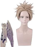 Uearlid Wig Anime Cosplay Hawks Perücke Boku No Hero Academia Cosplay Perücke Hawks Peluca Anime Kostüm Rollenspiel Perücken Pl-123 (Color : Pl123)