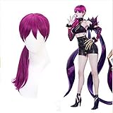 LINLINCD anime cosplay perücke League Of Legends LOL K/DA Evelynn Agonys Umarmung Lange Perücke Cosplay KDA Frauen Hitzebeständige Kunsthaarperücken