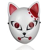 DKaony Anime Dämonen-Slayer-Maske Cosplay Maske Halloween Requisiten für Anime Fans, Cosplay Enthusiasten, Partygänger - Unisex-Erwachsene, Unisex-Kinder