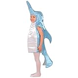 NET TOYS Delfin Kostüm Tier Kinderkostüm 110 cm Flipper Tierkostüm Zoo Delphin Faschingskostüm Dolphin Jumpsuit Fisch Mottoparty Karnevalskostüm