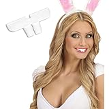 W WIDMANN MILANO Party Fashion 0537B - Kaninchen Zähne, Accessoire, Kostümzubehör, Hase, Tier, Karneval, Mottoparty