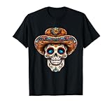 Dia De Los Muertos Karneval Mexikanischer Kopf Sugar Skull T-Shirt