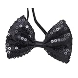 WIDMANN MILANO PARTY FASHION - Fliege mit Pailletten, Showgirl, Showman, Kostüm, Accessoire, Karneval, Silvester