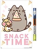 Trends International Pusheen Wandposter 'Snack Time', 56,8 x 86,4 cm, Poster und Clip-Bundle
