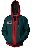 Gosbeliy Miles Cosplay Spider Kostüm Anime Kapuzenpullover Zipper Spider Hoodie Jacke Halloween Karnival M