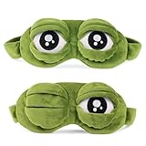 2 Stück Schlafmaske Lustig, Flusen Karikatur Frosch Eyeshade, Karikatur Frosch Augen Maske, 3D Flusen Frosch Schlafen Lustige Neuheit Augen Abdeckung Eyeshade Reise Maske, Für Kinder Und Erwachsene