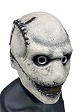 Rubber Johnnies Johnniesfx Corey Taylor Maske, WANYK, Latex, Vollkopf, Erwachsene, Einheitsgröße, Grau, Schwermetall