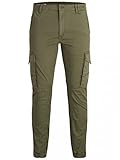 JACK & JONES Herren Jjipaul Jjflake Akm 542 Olive Night Noos Hose, Olive Night, 34W / 32L