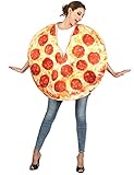 Generique - Pizza-Kostüm für Erwachsene rot-gelb-braun - Rot