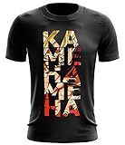 Stylotex Fitness T-Shirt Herren Sport Shirt Kamehameha Gym Tshirts für Performance beim Training | Männer Kurzarm | Funktionelle Sport Bekleidung, Farbe:schwarz, Größe:L