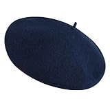 TRIXES Marine Baskenmütze für Frauen - Mütze für Faschingskostüme - Flauschige Wintermützen/Accessoires - Warme und gemütliche Baskenmützen - Tolle Geschenke für Mädchen